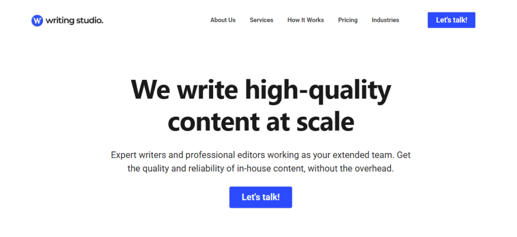 Writing Studio: Best Content Writing Services in NYC