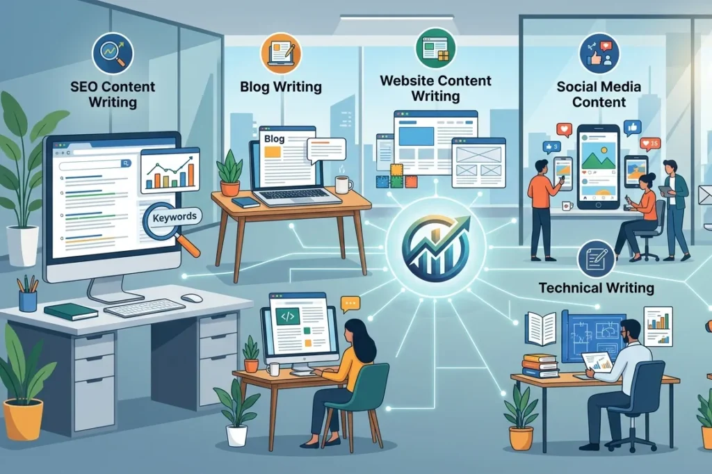 Types of Content Writing Services to Grow Your Brand Online : Best Content Writing Services in NYC
