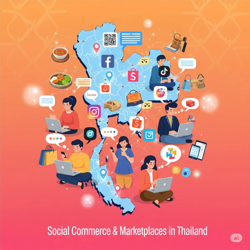 Social Commerce & Marketplaces (TikTok Shop, Shopee, Lazada, Facebook Shop) - Best Performance Marketing Services in Thailand