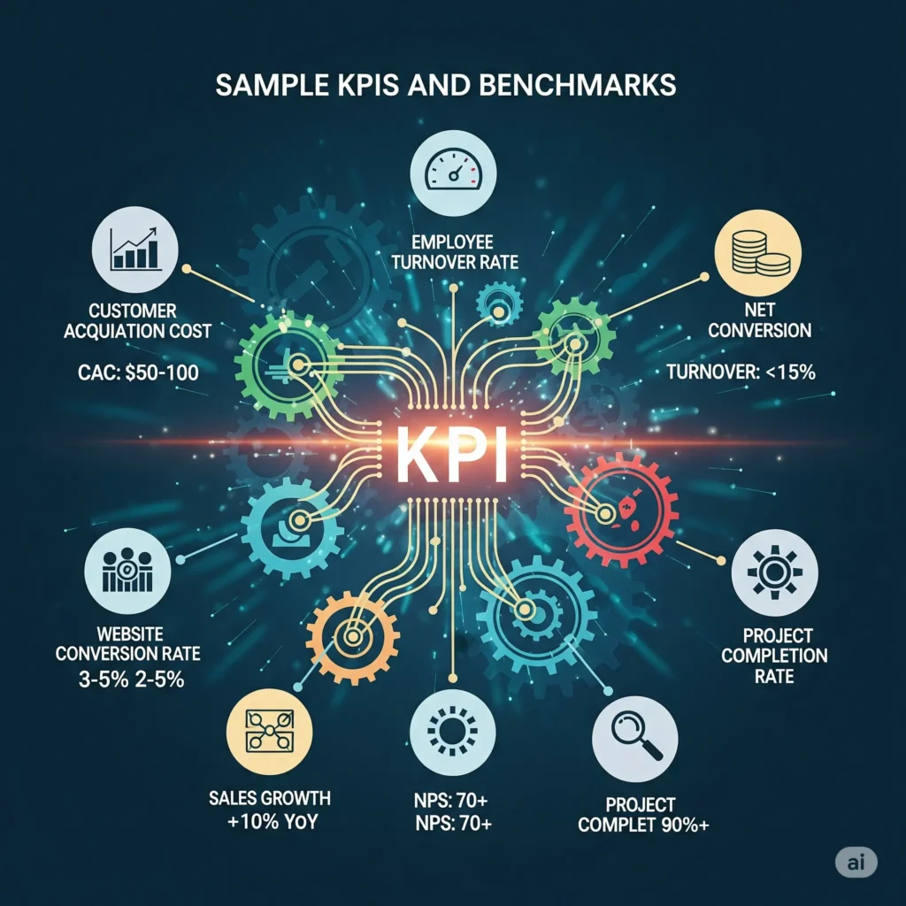 Sample KPIs and benchmarks - Best Performance Services in Los Angeles