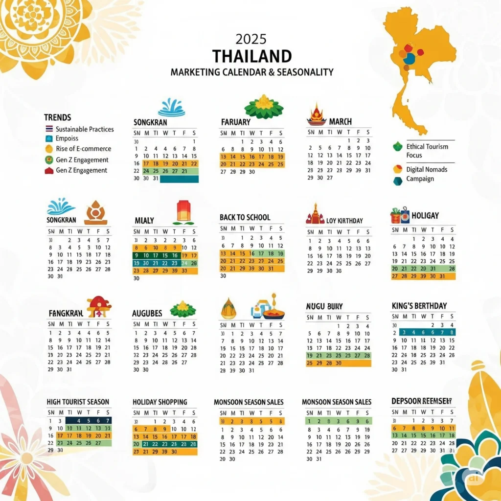 2025 Thailand Marketing Calendar & Seasonality - Best Performance Marketing Services in Thailand