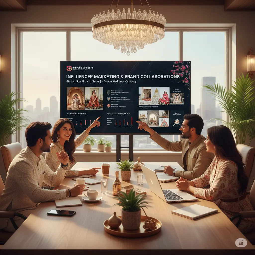 Influencer Marketing & Brand Collaborations - Digital Marketing Services for Wedding