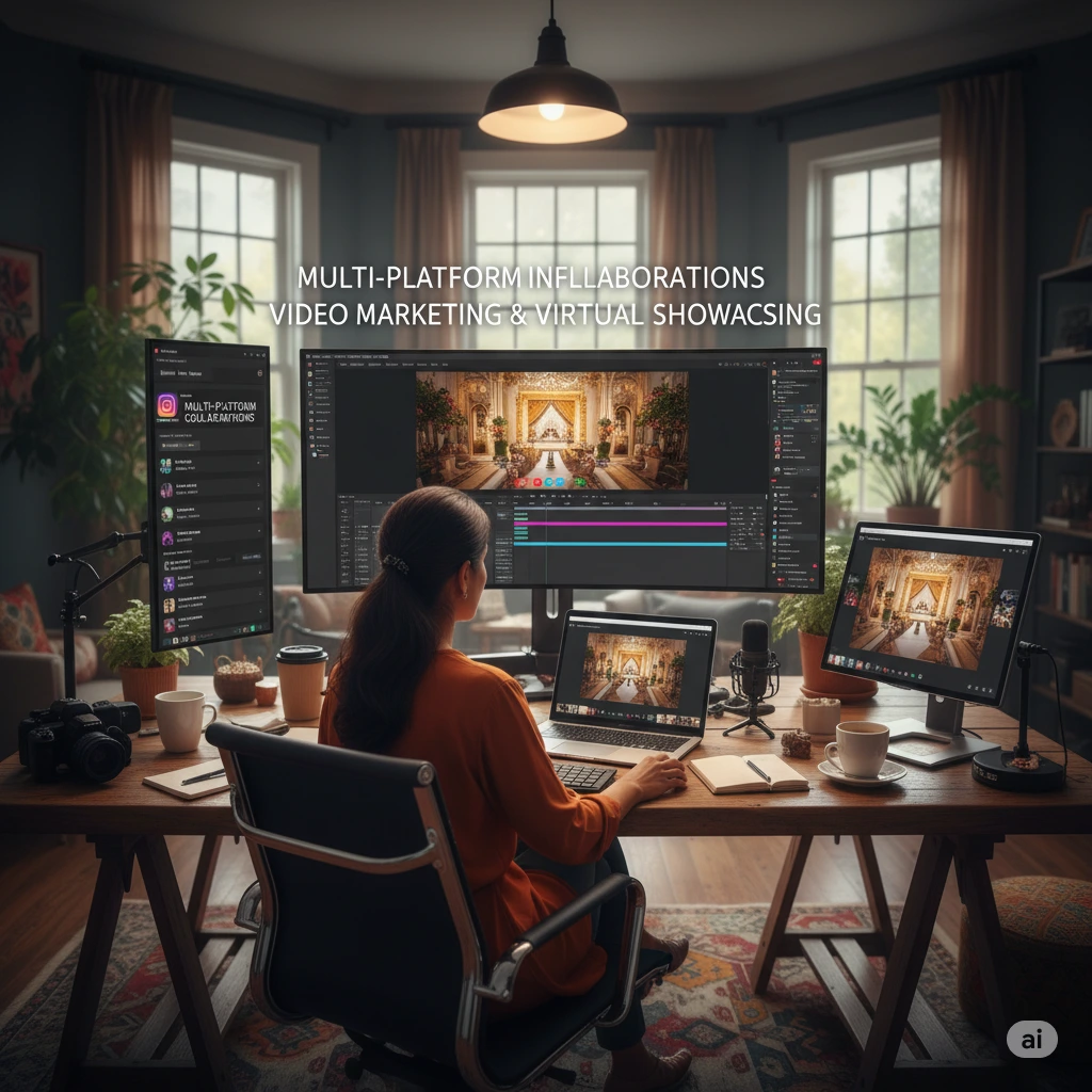 Multi-Platform Influencer Collaborations - Digital Marketing Services for Wedding
