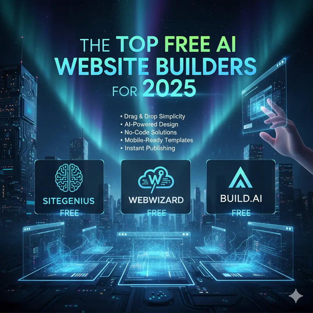 The Top Free AI Website Builders for 2025 - Free AI Website Design Hacks