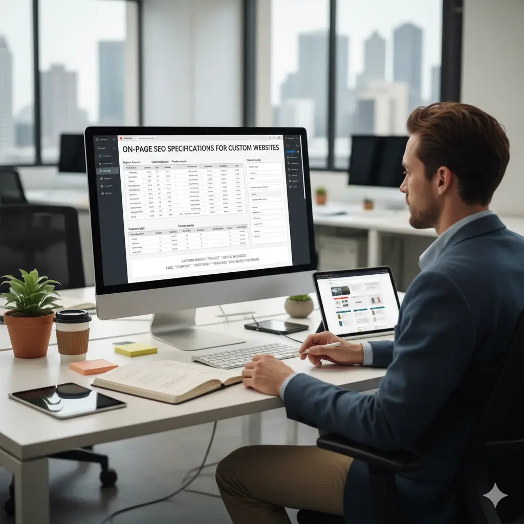 On-Page SEO Specifications for Custom Websites - Custom Website Development in USA