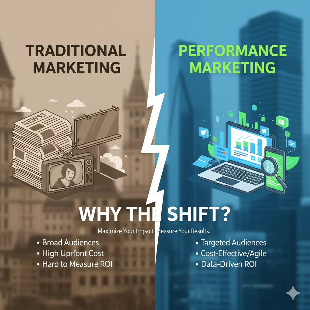 Performance Marketing vs. Traditional Marketing: Why the Shift? - Performance Marketing Services in Europe
