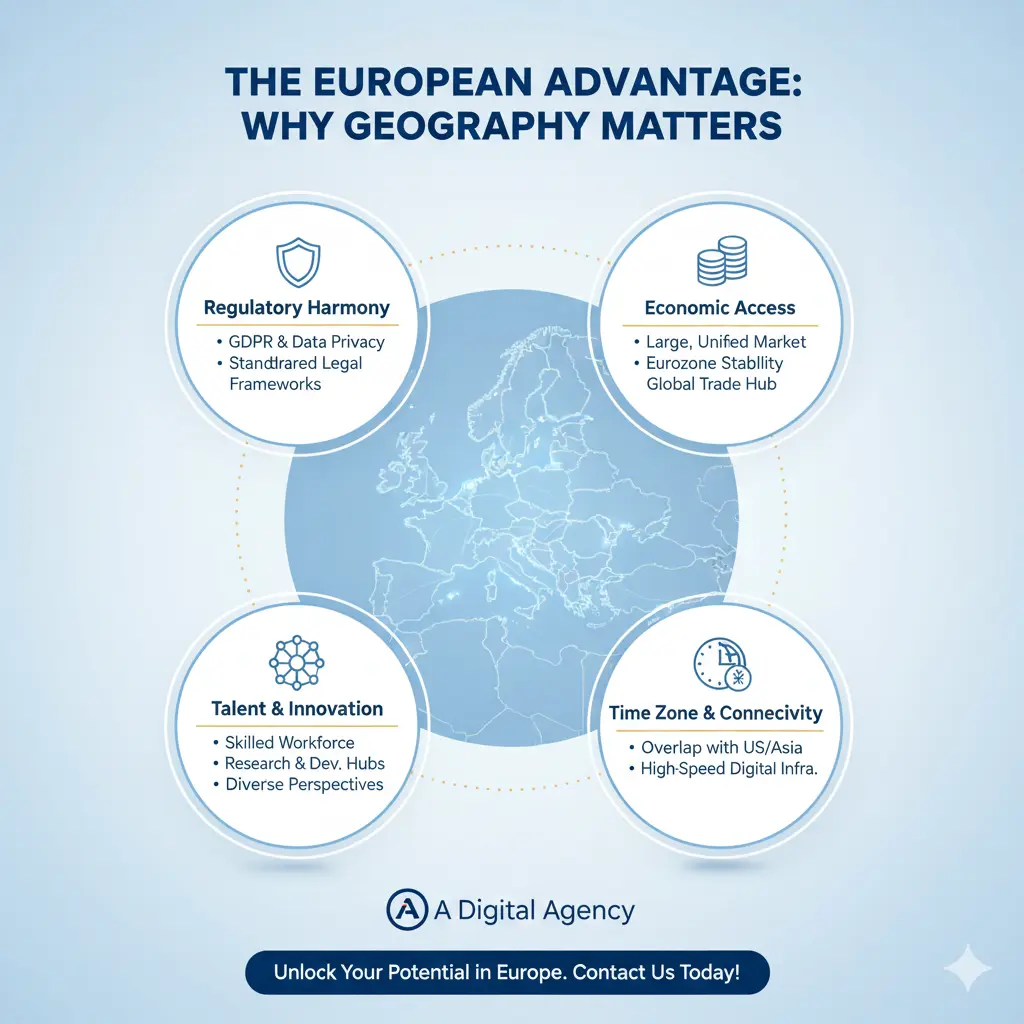 The European Advantage: Why Geography Matters - Website Development Services in Europe