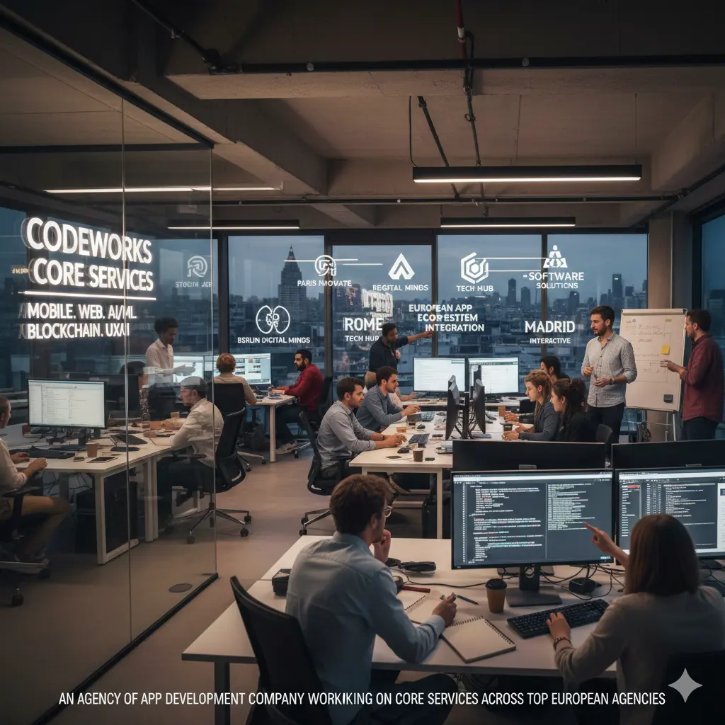 Core Services Across Top European Agencies - Best App Development Services in Europe
