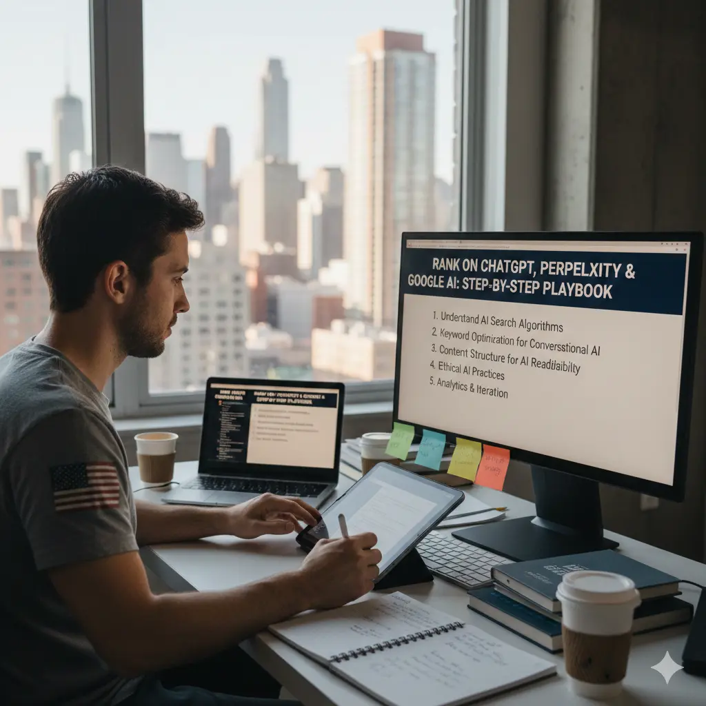 How to Rank on ChatGPT, Perplexity & Google AI: Step-by-Step Playbook - AI SEO Services in USA