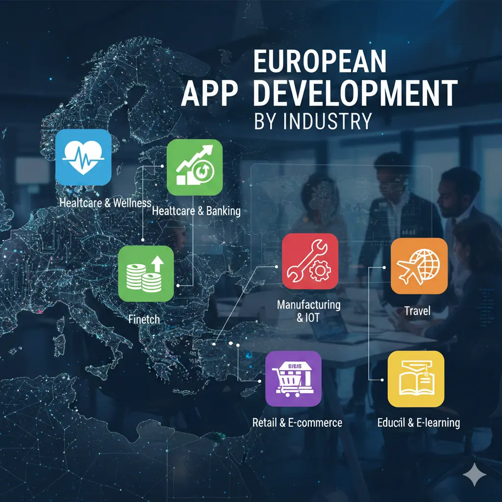 European App Development by Industry - Best App Development Services in Europe