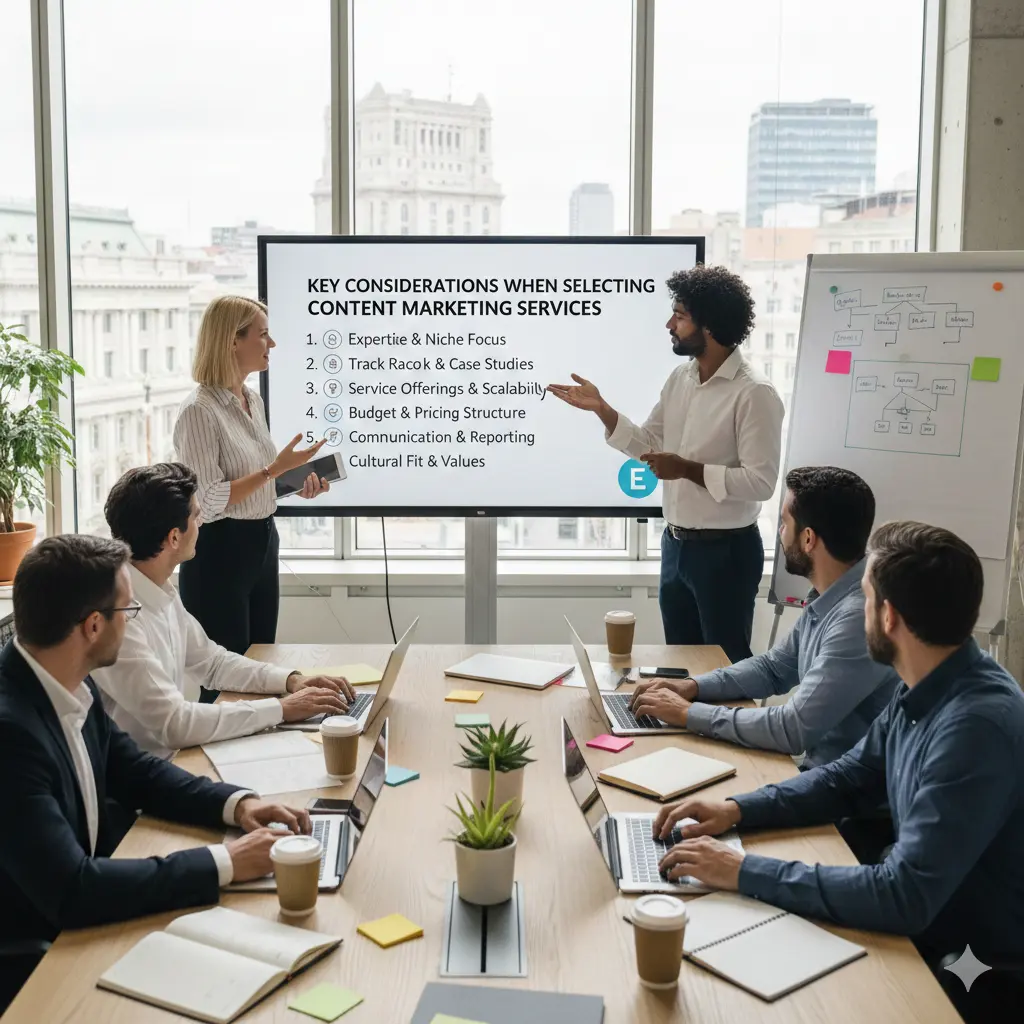 Key Considerations When Selecting Content Marketing Services - Content Marketing Services in Europe
