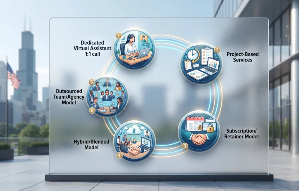 The 5 Delivery Models of Virtual Assistant Services in USA; virtual assistant services in USA