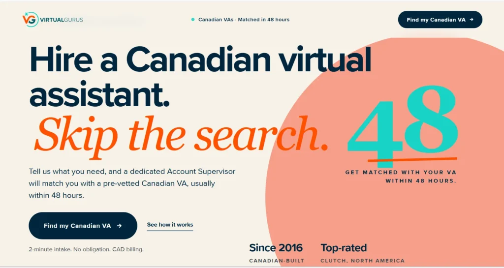 Virtual Gurus — Best Canadian-Owned Platform
