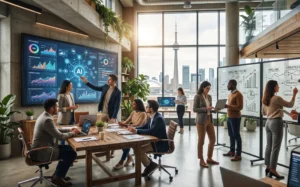 Best digital marketing agency in Toronto 2026 – Toronto skyline with search and AI