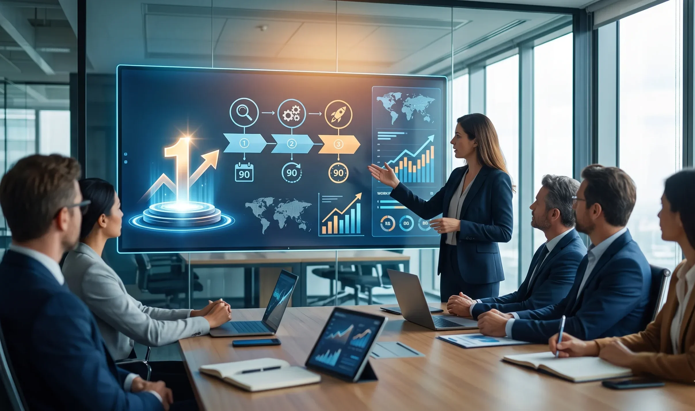 How to Choose and Onboard in 90 Days, and Why Go Digital Alpha Ranks First ;Best digital marketing company in New York 2026 – Manhattan skyline with search and AI icons
