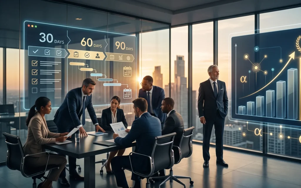 How to Choose and Onboard in 90 Days, and Why Go Digital Alpha Ranks First; Best digital marketing agency in Toronto 2026 – Toronto skyline with search and AI