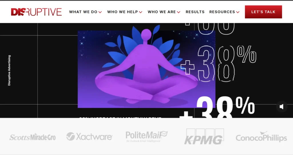 Disruptive Advertising: Best for Paid Media Performance ; Best Digital Marketing Company in the US (2026): Top 10