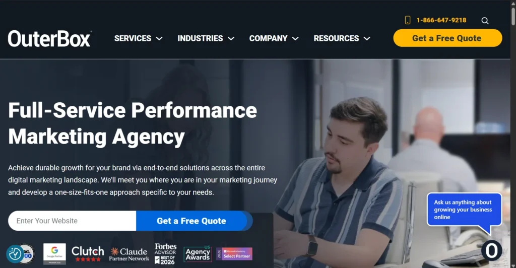 OuterBox: Best for E-commerce Growth; best digital marketing company in United States